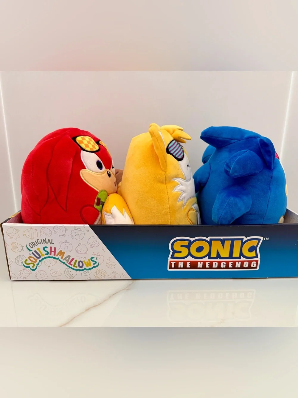 Original Squishmallows SONIC The Hedgehog SONIC • KNUCKLES • TAILS 8” Set of 3